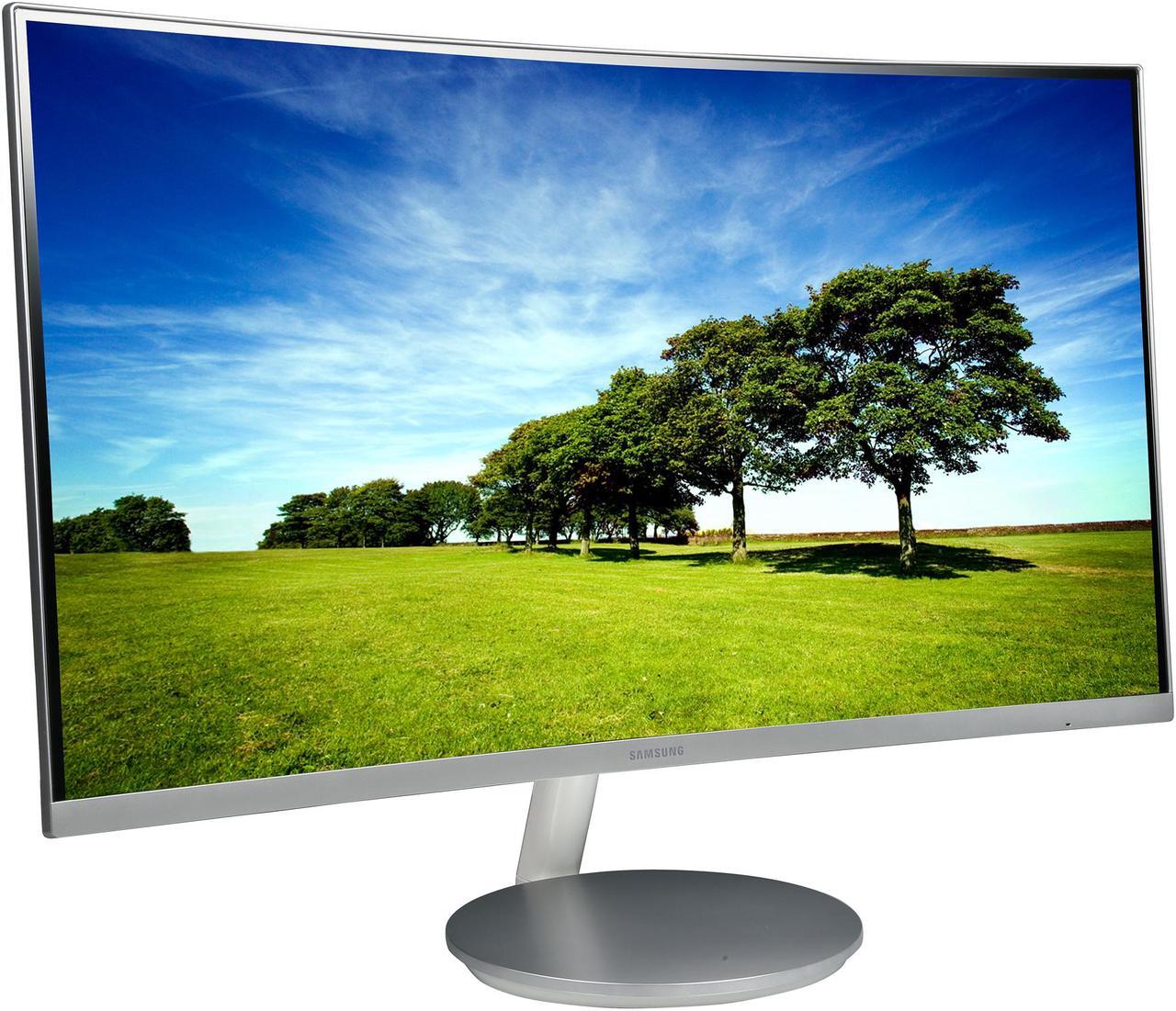 Alt view image 3 of 7 - SAMSUNG 591 Series C27F591 Silver 27" Curved 4ms (GTG) 60 Hz Refresh Rate Widescreen LCD/LED Monitor, AMD FreeSync, 250 cd/m2 DCR Mega Infinity (3000:1), Built-in Speakers, D-Sub HDMI DisplayPort