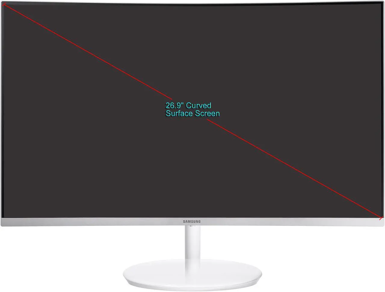 Alt view image 10 of 10 - Samsung C27H711 27" WQHD 2560 x 1440 2K Resolution HDMI, Mini-DisplayPort AMD FreeSync Flicker-Free LED Backlit Curved Monitor