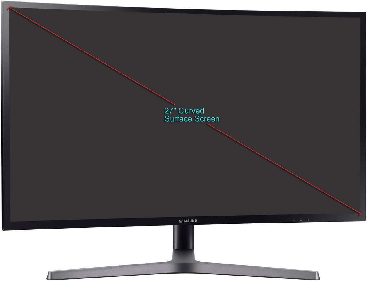 Alt view image 11 of 11 - Samsung CHG70 Series C27HG70 27" 2560 x 1440 (2K) 144Hz 1800R Curved Gaming Monitor, QLED, 1ms (GTG), AMD FreeSync 2, 2xHDMI, DP, USB, VESA Mount, Height/Tilt/Swivel/Pivot Adjustable