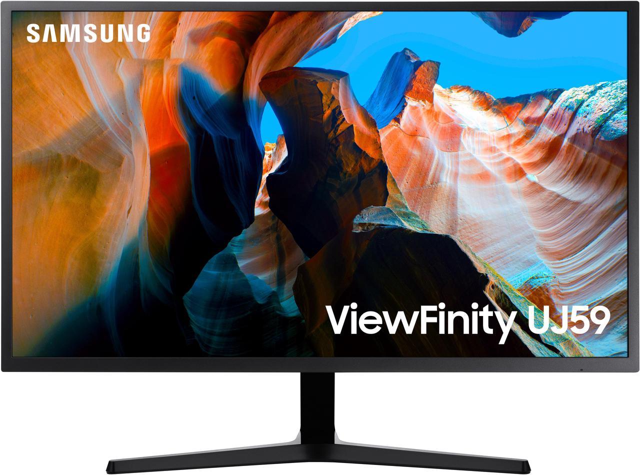 Samsung UJ59 ViewFinity LU32J590UQNXZA 32" 3840 x 2160 Ultra HD 4K Resolution 2x HDMI, DisplayPort AMD FreeSync Flicker Free Slim Bezel LED Backlit LCD Monitor