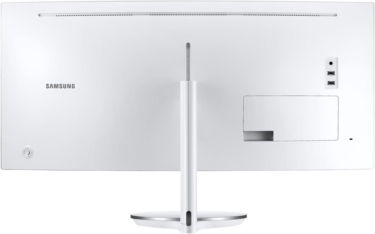Alt view image 13 of 20 - SAMSUNG CJ79 ViewFinity LC34J791WTNXZA 34" 3440 x 1440 WQHD 2K 100Hz Computer Monitor Thunderbolt 3 Daisy Chain QLED HDMI USB Hub Height Adjustable Stand