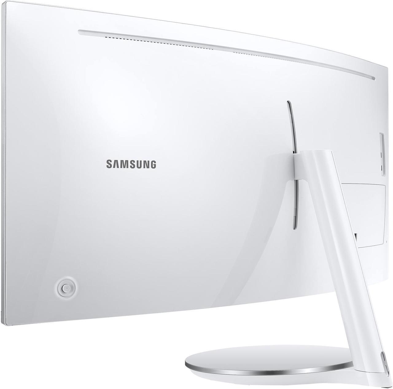 Alt view image 14 of 20 - SAMSUNG CJ79 ViewFinity LC34J791WTNXZA 34" 3440 x 1440 WQHD 2K 100Hz Computer Monitor Thunderbolt 3 Daisy Chain QLED HDMI USB Hub Height Adjustable Stand