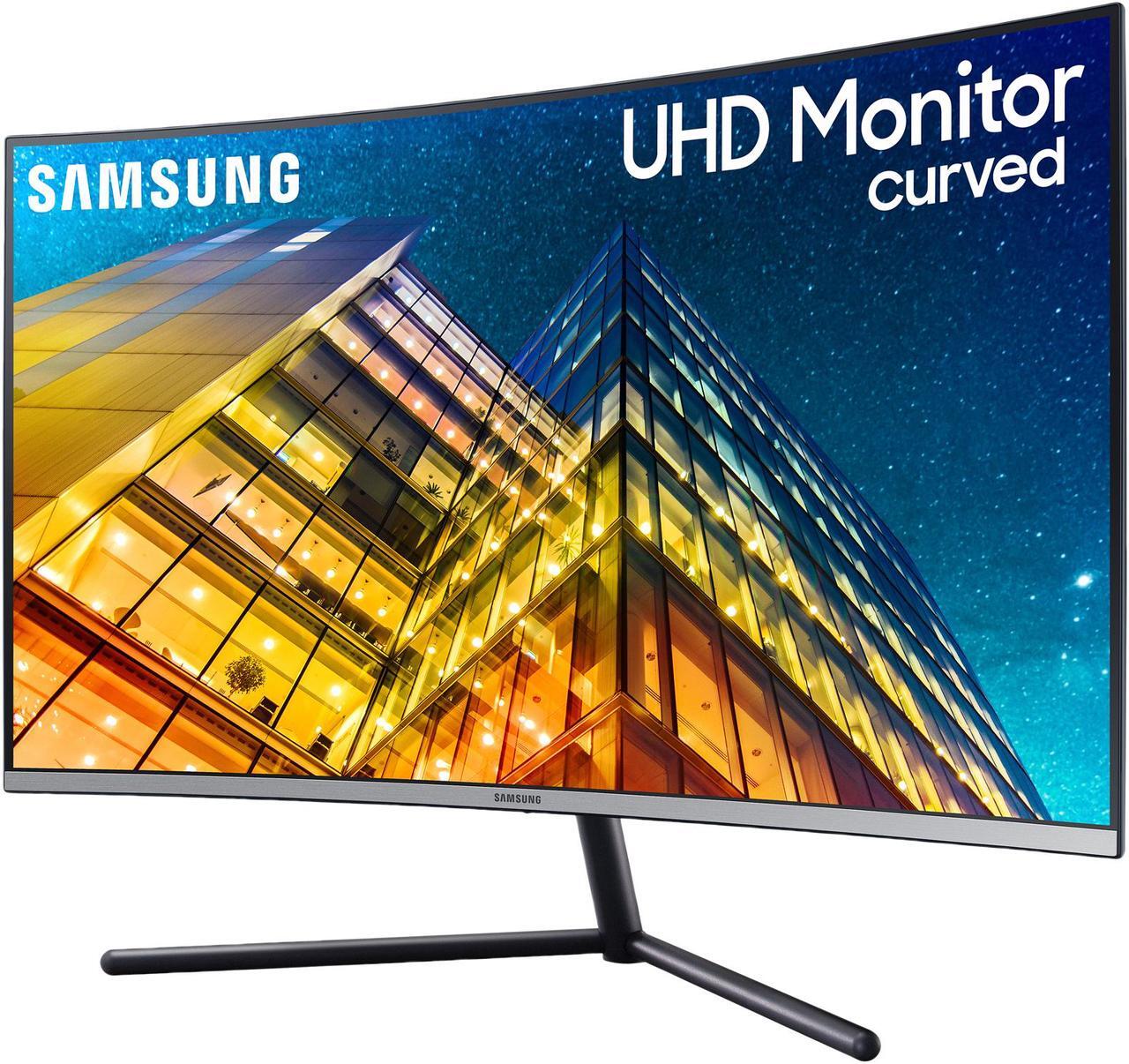 Alt view image 9 of 20 - Samsung UR59C ViewFinity LU32R590CWNXZA 32" (Actual size 31.5") Ultra HD 3840 x 2160 4K Resolution HDMI DisplayPort Flicker Free LED Backlit Curved LCD Monitor