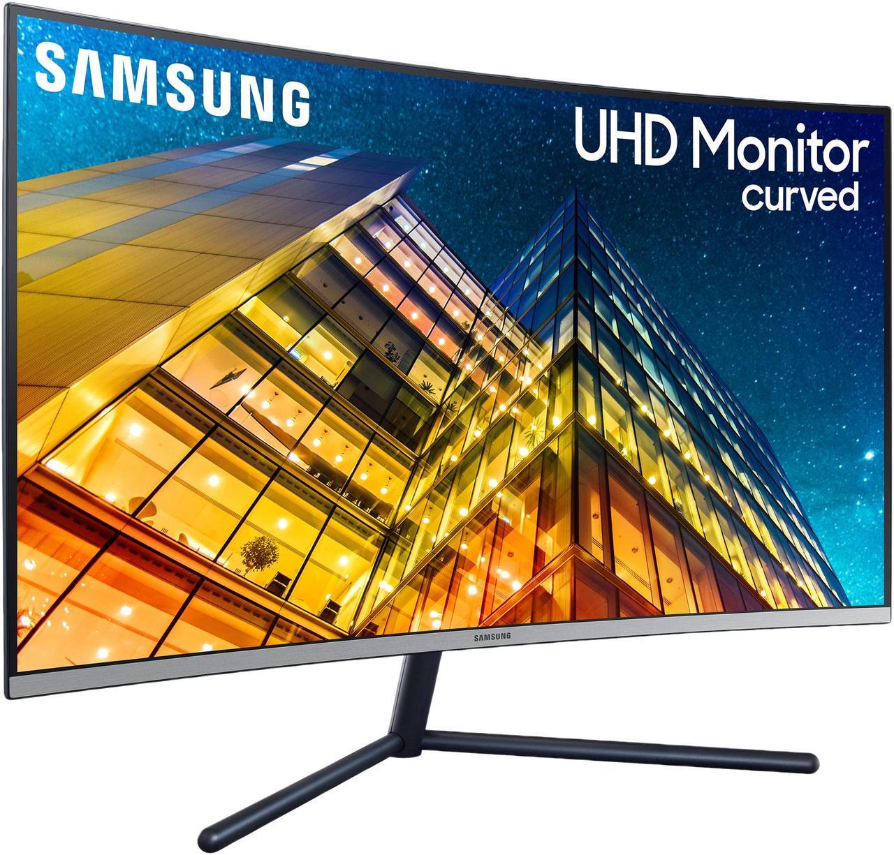 Alt view image 10 of 20 - Samsung UR59C ViewFinity LU32R590CWNXZA 32" (Actual size 31.5") Ultra HD 3840 x 2160 4K Resolution HDMI DisplayPort Flicker Free LED Backlit Curved LCD Monitor