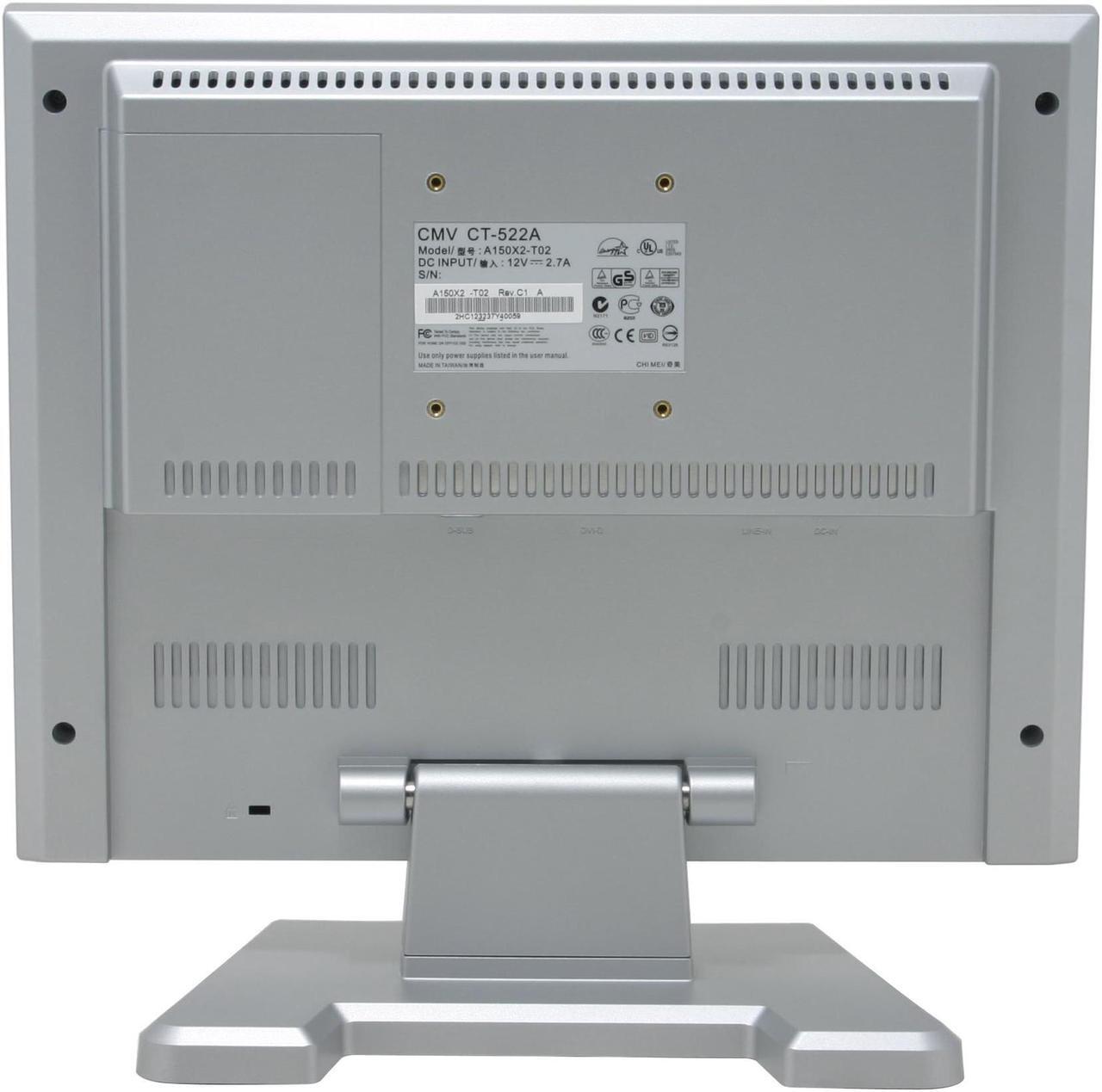 Alt view image 7 of 9 - CMV 15" Active Matrix, TFT LCD XGA LCD Monitor 16 ms CT-522A-Blue