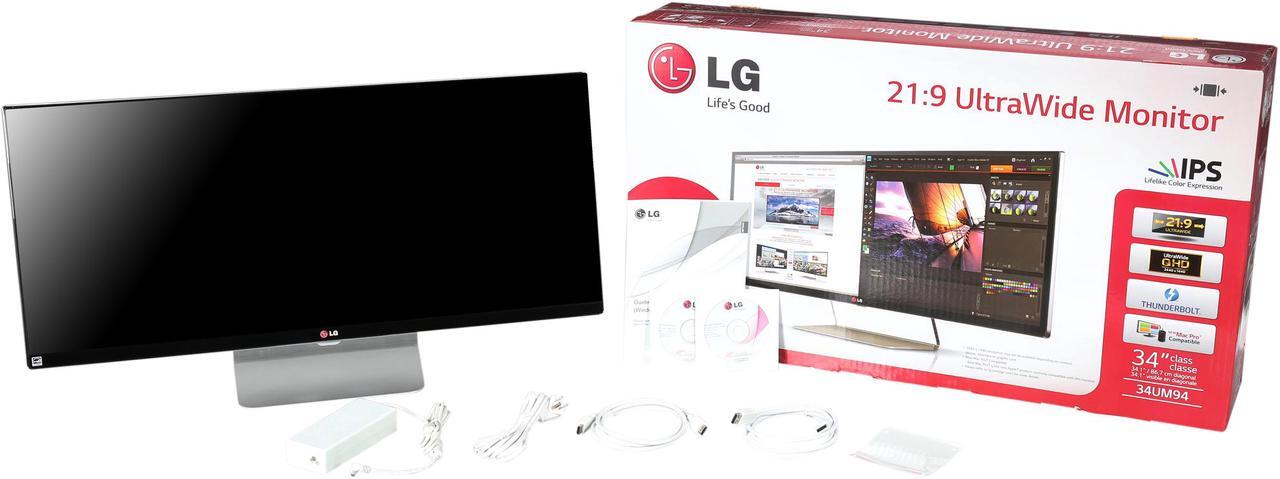 Alt view image 6 of 6 - LG 34UM94-P Black 34" 5ms(GTG) IPS 21:9 ,4K UltraWide LED Backlight LCD Monitor, 3440x1440(4K) 60Hz, W/4 - screen-spilt , ThunderBoltx2 and Built-in Speakers, sRGB 99% Anti-glare 3H Surface Treatment