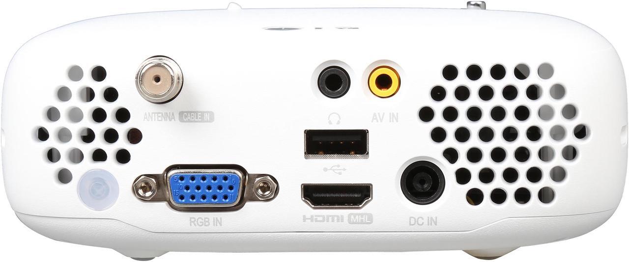 Alt view image 7 of 10 - LG PW800 1280 x 800 WXGA 800 ANSI Lumens, DTV Tuner, WiDi/Miracast, HDMI/USB Inputs, Built in Speakers, 3D Ready Portable LED Projector