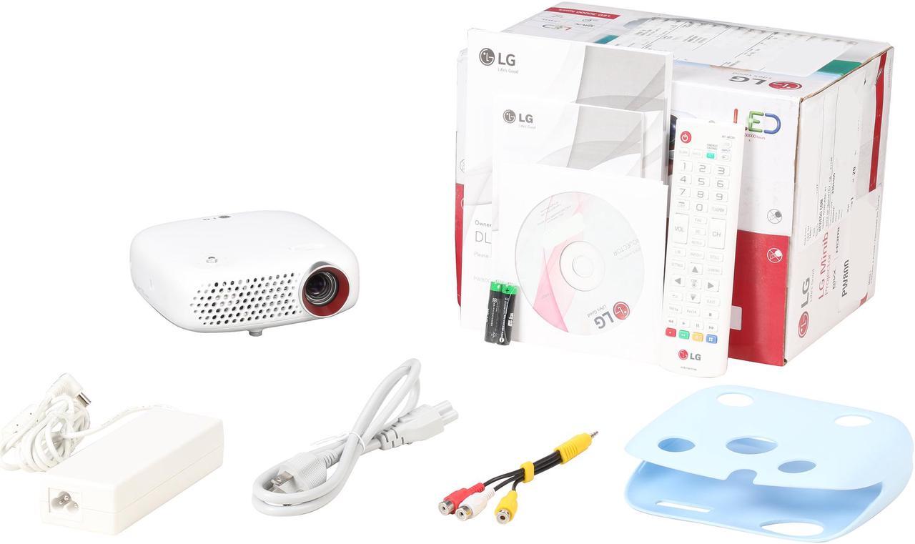 Alt view image 11 of 10 - LG PW800 1280 x 800 WXGA 800 ANSI Lumens, DTV Tuner, WiDi/Miracast, HDMI/USB Inputs, Built in Speakers, 3D Ready Portable LED Projector