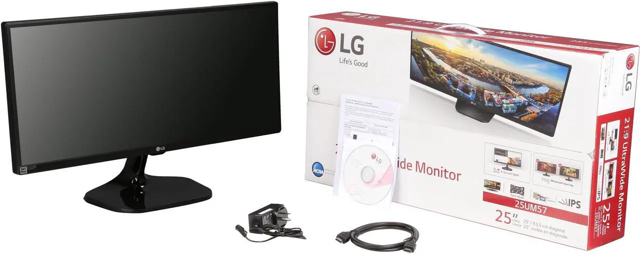 Alt view image 7 of 7 - LG 25" 60 Hz IPS LCD Monitor IPS 5ms GTG HDMI 25UM57-P