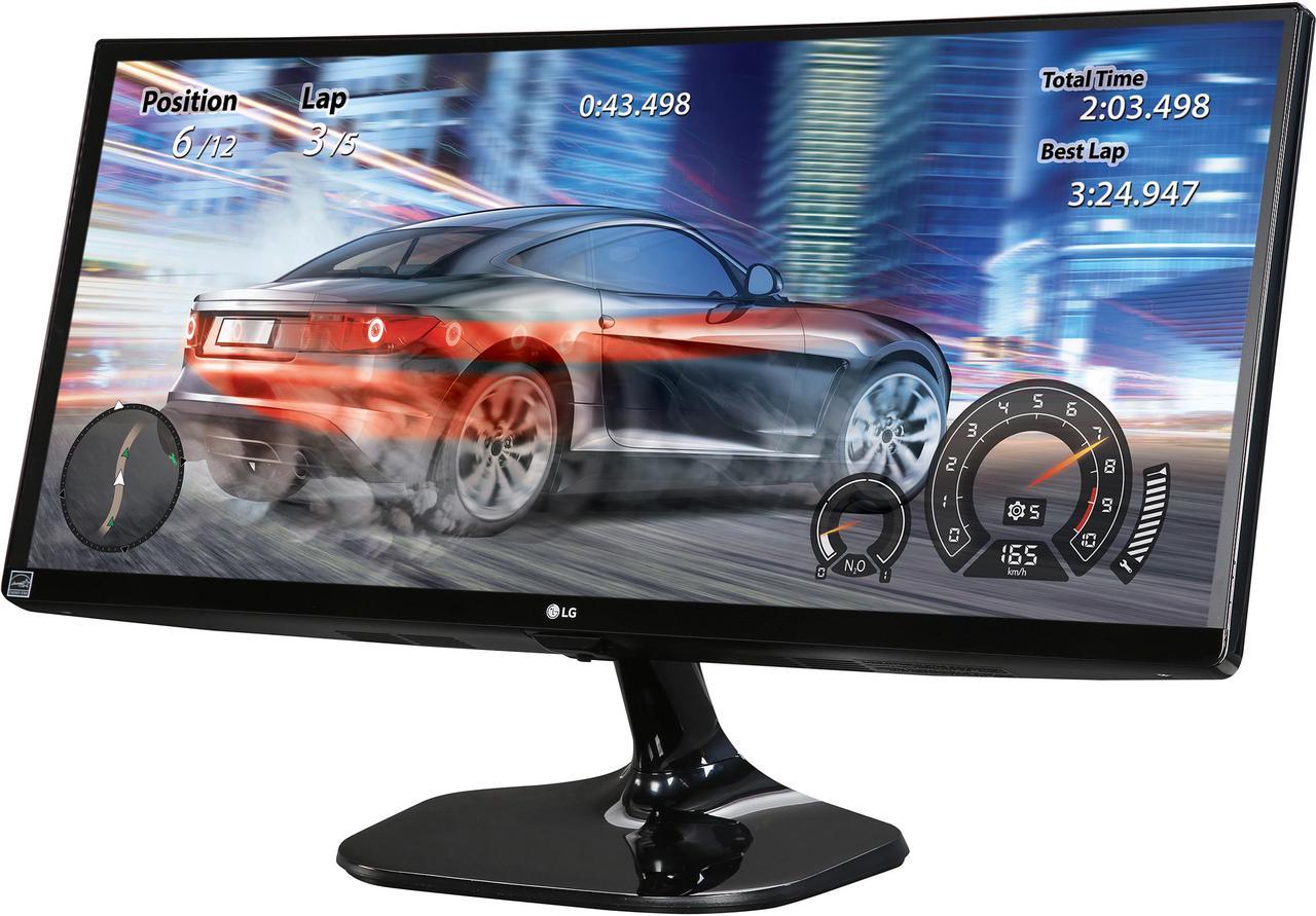 LG 25UM58-P 25" Class 21:9 UltraWide Full HD IPS Monitor 5ms 2560 x 1080 75 Hz Refresh Rate Flicker Safe Black Stabilizer and On Screen Control w/ Screen Split 2.0 HDMI