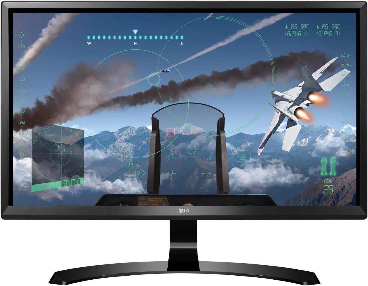 Alt view image 2 of 7 - LG 24UD58-B 24" (Actual size 23.8") Ultra HD 3840 x 2160 4K 60Hz 2xHDMI DisplayPort AMD FreeSync Flicker Safe Anti-Glare LED Backlit IPS Gaming Monitor