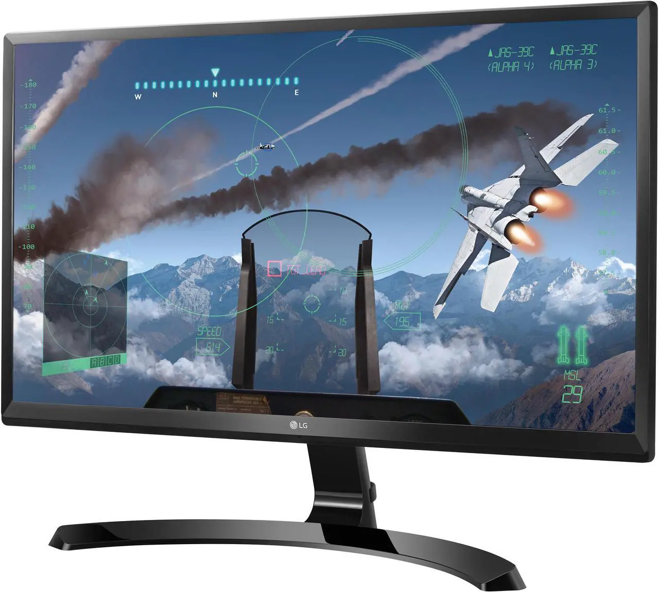 Main image of LG 24UD58-B 24" (Actual size 23.8") Ultra HD 3840 x 2160 4K 60Hz 2xHDMI DisplayPort AMD FreeSync Flicker Safe Anti-Glare LED Backlit IPS Gaming Monitor
