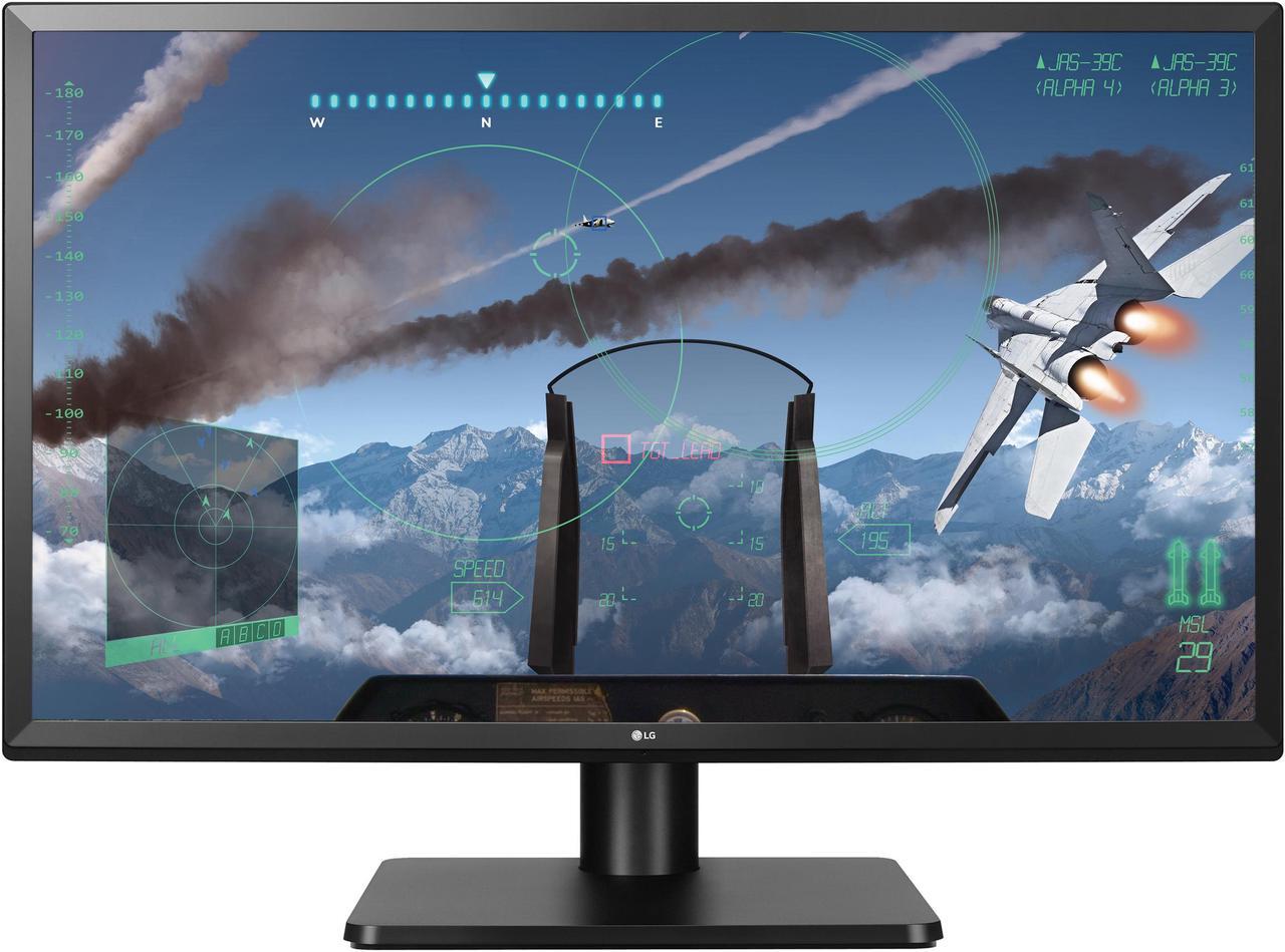 Main image of LG 27UD58P-B 27" IPS 4K UHD FreeSync Gaming Monitor, 3840 x 2160, 1000:1 Contrast Ratio, DisplayPort, HDMI, Tilt / Height Adjustable, VESA Compatible