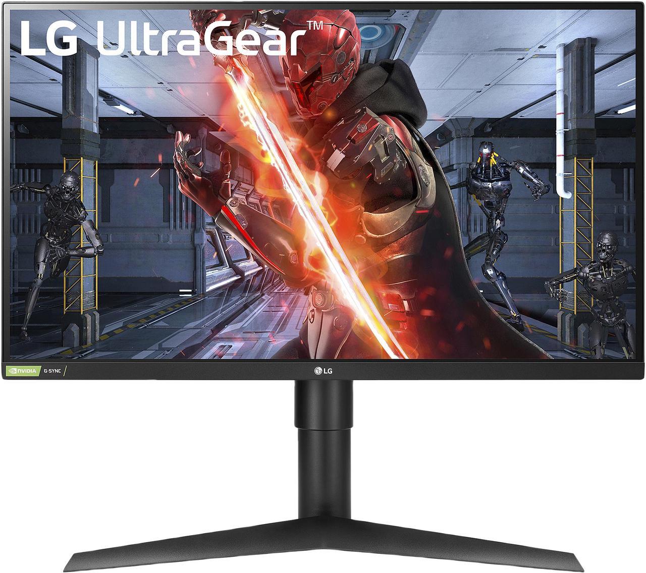 LG Ultragear 27GL850-B 27"  Gaming Monitor  2K QHD 2560 x 1440 1ms GTG 144Hz 2 x HDMI DisplayPort USB 3.0 Hub AMD FreeSync NVIDIA G-Sync Compatible HDR 10 Nano IPS Tilt, Height, Pivot Adjust