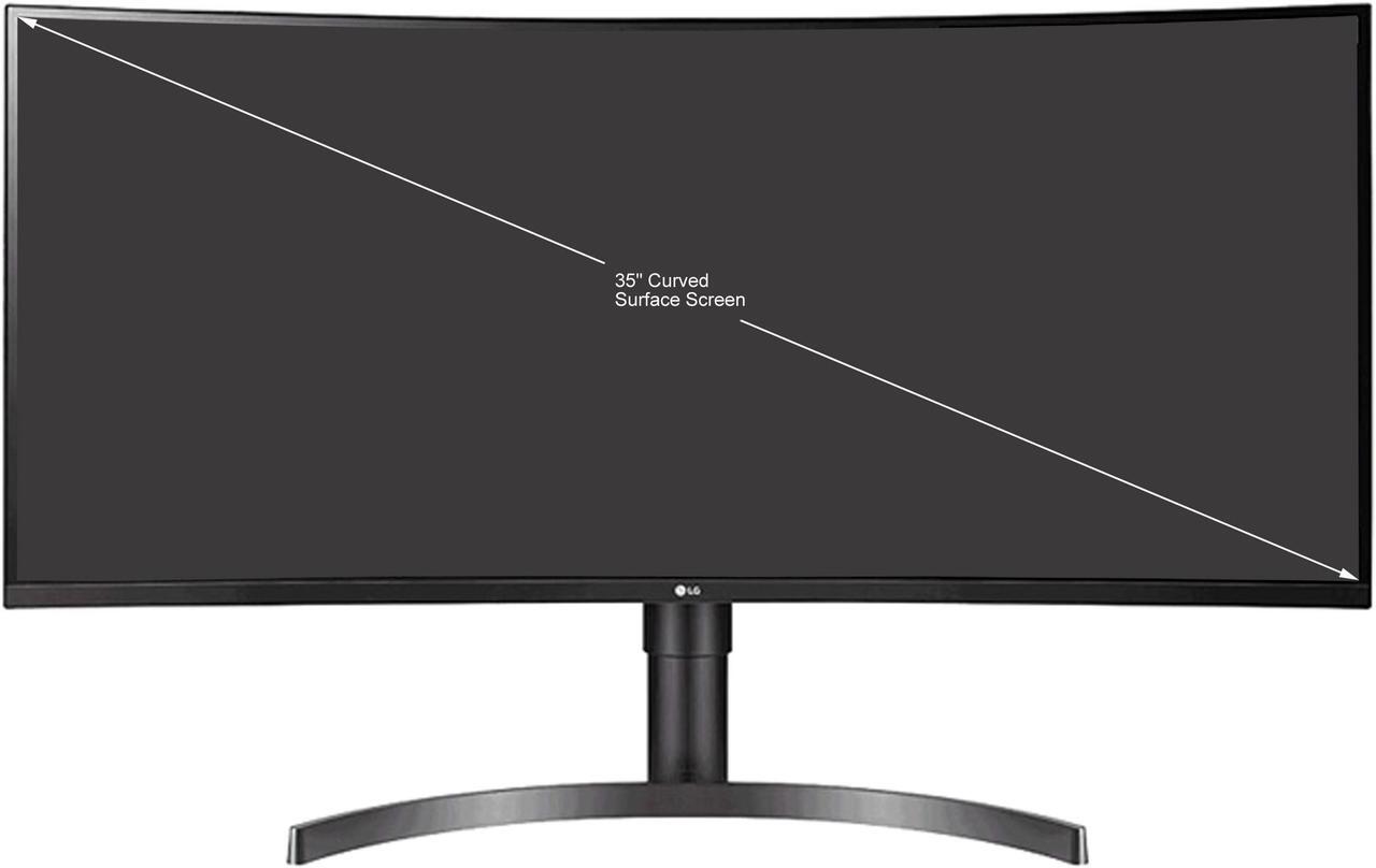 Alt view image 2 of 3 - LG 35WN75C-B 35" 3440 x 1440 (2K) 100 Hz FreeSync (AMD Adaptive Sync) Built-in Speakers Curved Monitor