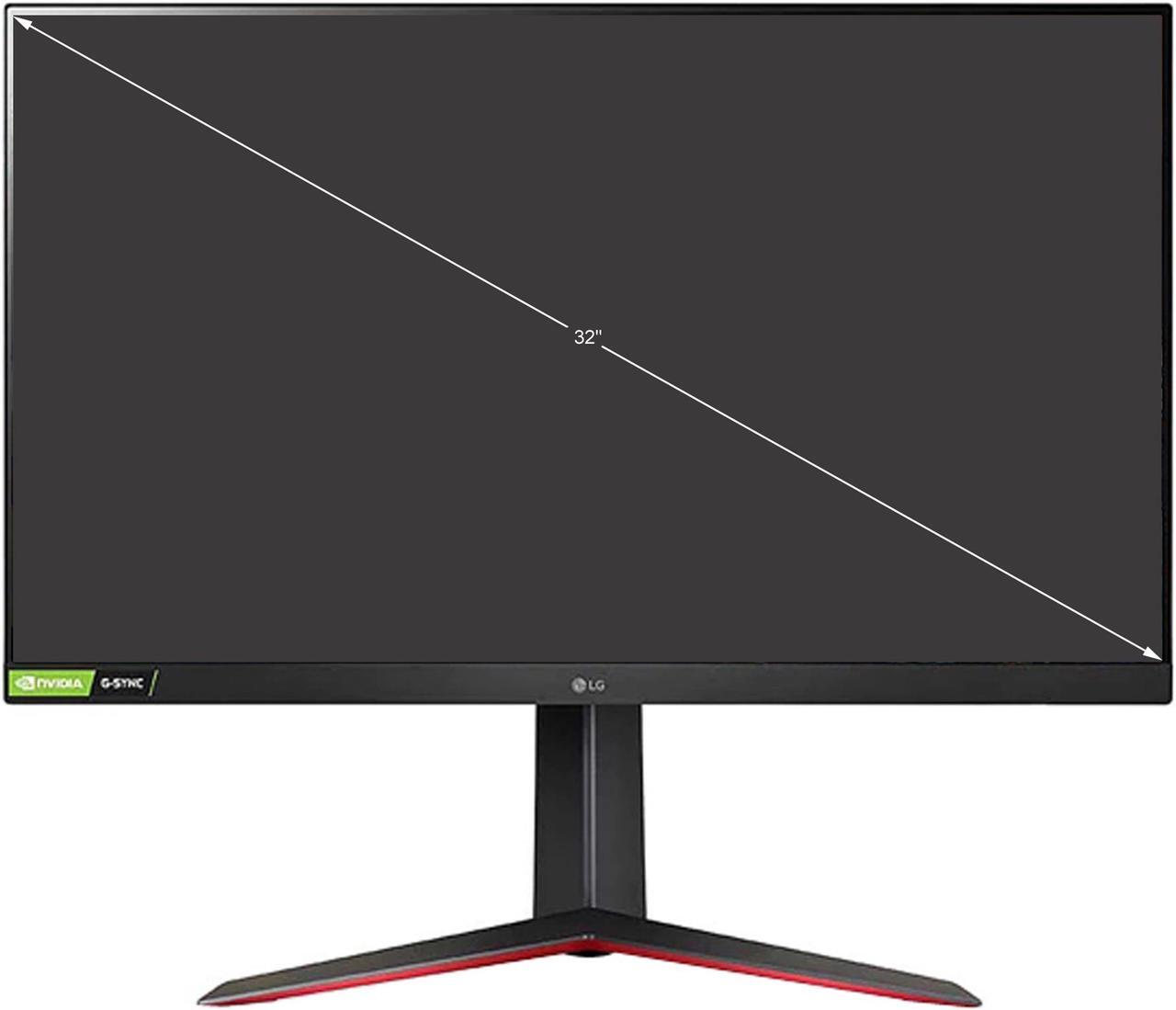 Alt view image 2 of 7 - LG UltraGear 32GN63T-B 32" QHD 2560 x 1440 (2K) 165 Hz HDMI, DisplayPort, Audio FreeSync Premium & G-Sync Compatible Gaming Monitor (Grade A Refurbished)