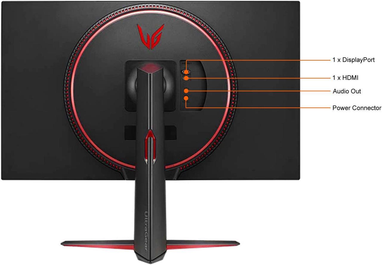 Alt view image 7 of 7 - LG UltraGear 32GN63T-B 32" QHD 2560 x 1440 (2K) 165 Hz HDMI, DisplayPort, Audio FreeSync Premium & G-Sync Compatible Gaming Monitor (Grade A Refurbished)