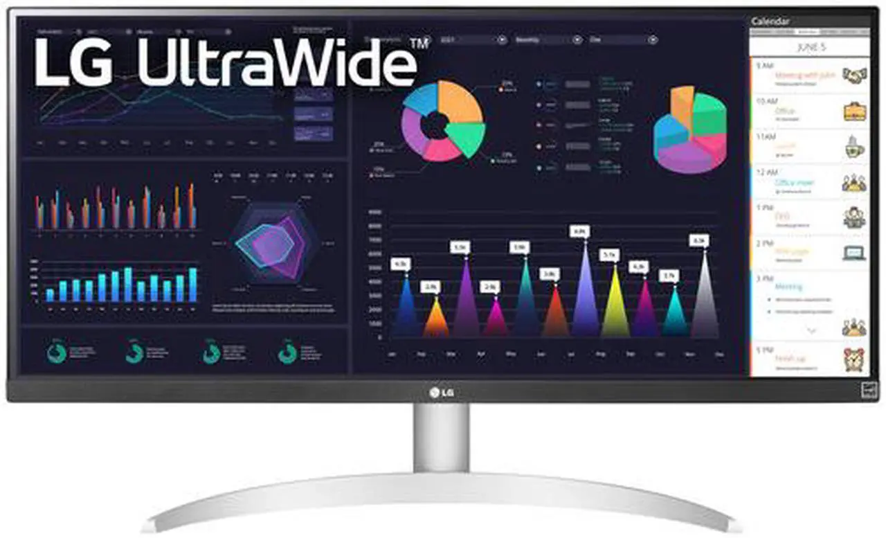 Alt view image 2 of 7 - LG 29" Ultrawide 29BQ650-W 21:9 2560 x 1080 IPS Monitor