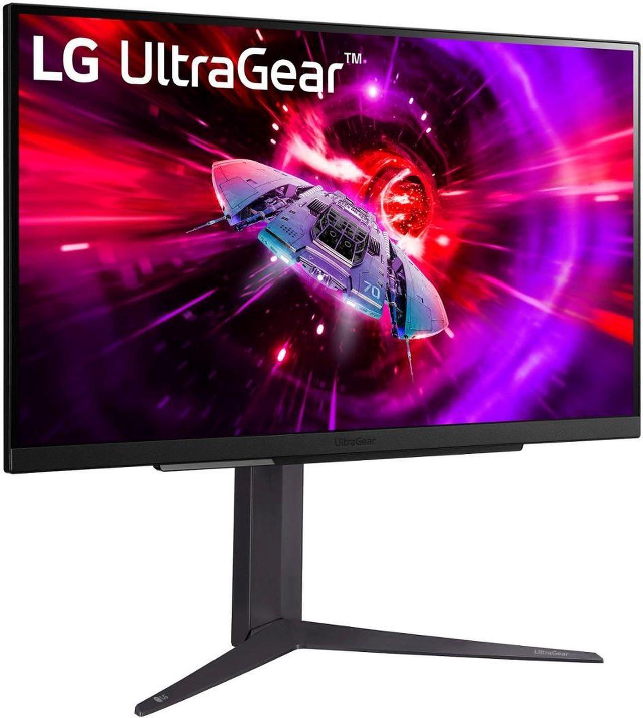 Alt view image 2 of 5 - LG 27" 240 Hz IPS QHD Gaming Monitor FreeSync Premium & G-Sync Compatible DCI-P3 95% (CIE1976) UltraGear 27GR83Q-B