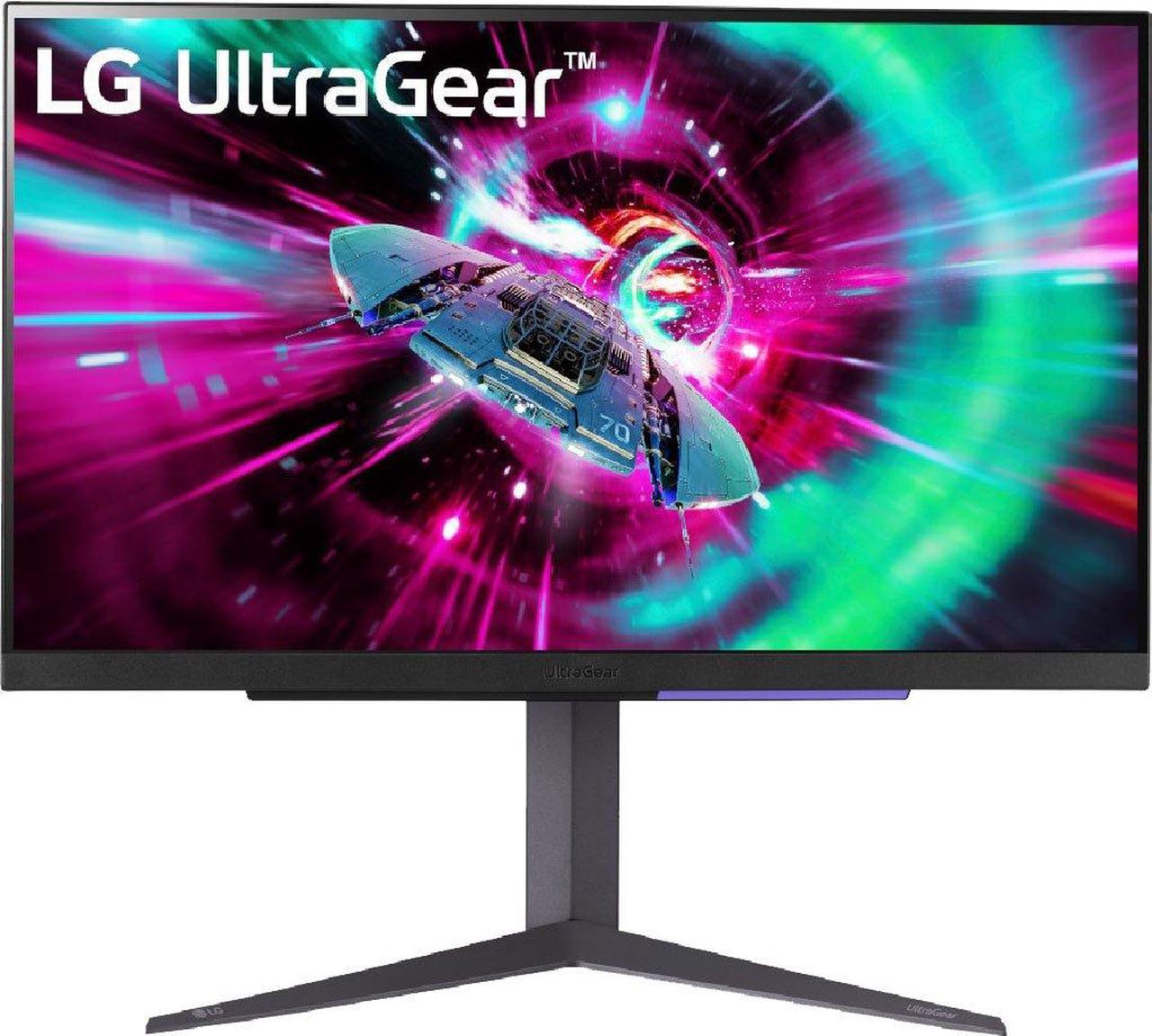 LG 27" 144 Hz IPS UHD Gaming Monitor FreeSync Premium & G-Sync Compatible 3840 x 2160 (4K) DCI-P3 95% (CIE1976) UltraGear 27GR93U-B Tilt/Height/Pivot Adjust