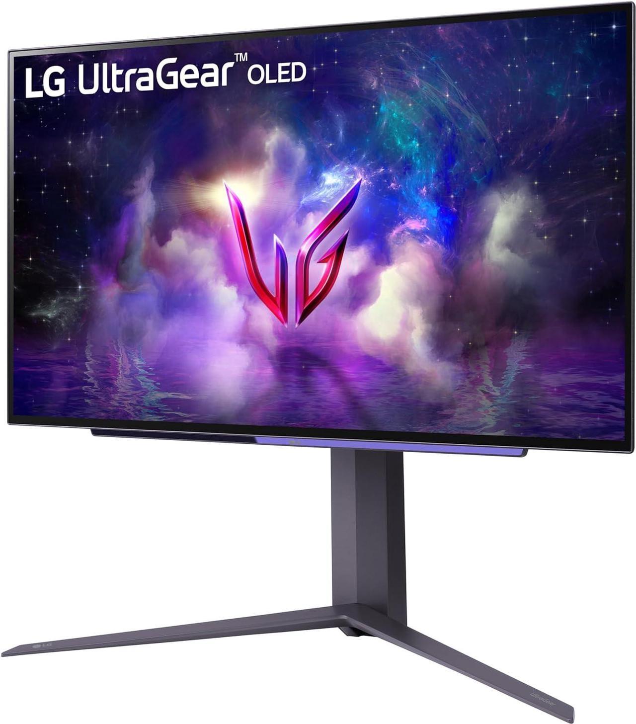Alt view image 3 of 8 - LG 27" 240 Hz OLED QHD Gaming Monitor FreeSync Premium Pro & G-Sync Compatible DCI-P3 98.5% (CIE1976) UltraGear 27GS95QE-B
