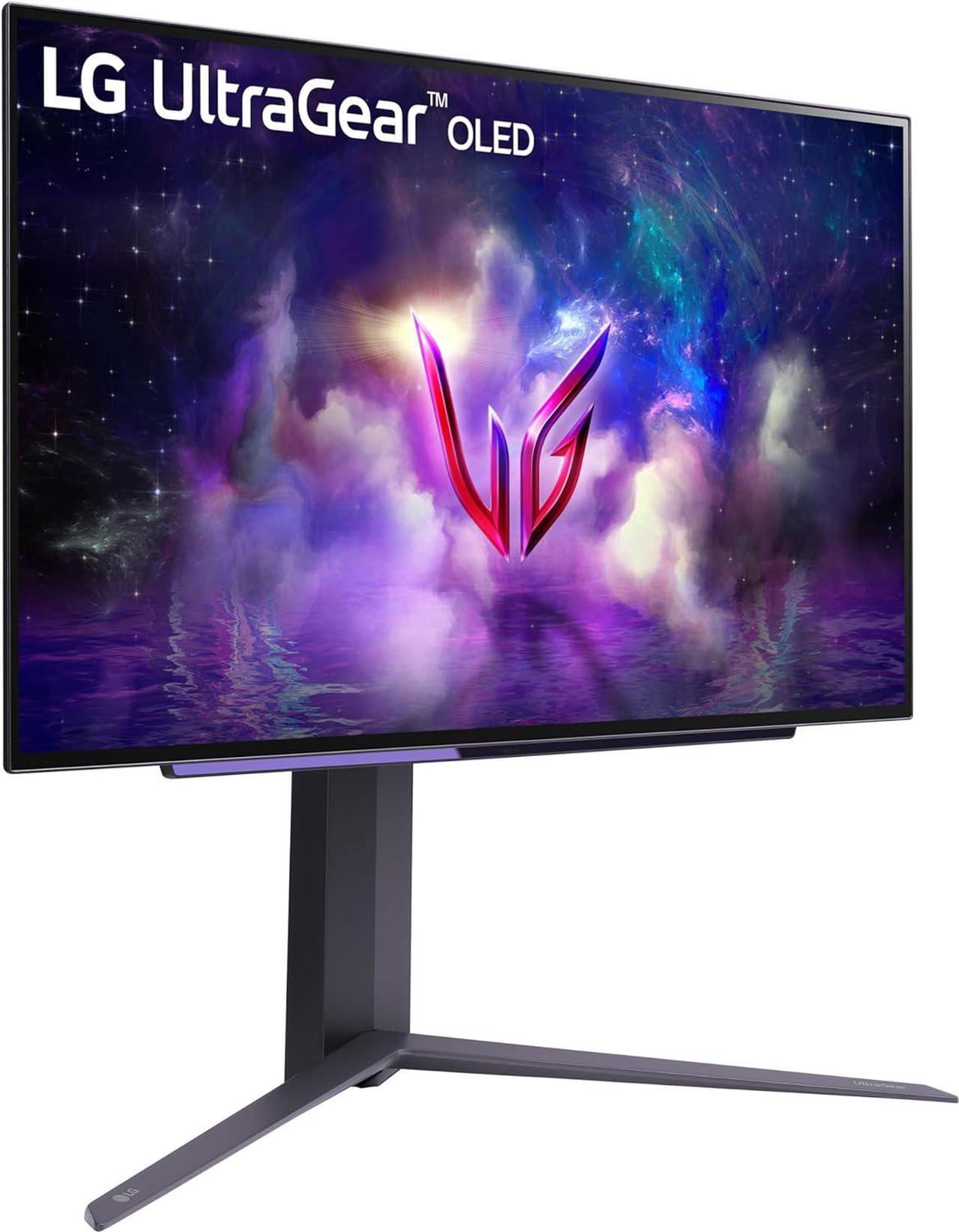 Alt view image 4 of 8 - LG 27" 240 Hz OLED QHD Gaming Monitor FreeSync Premium Pro & G-Sync Compatible DCI-P3 98.5% (CIE1976) UltraGear 27GS95QE-B