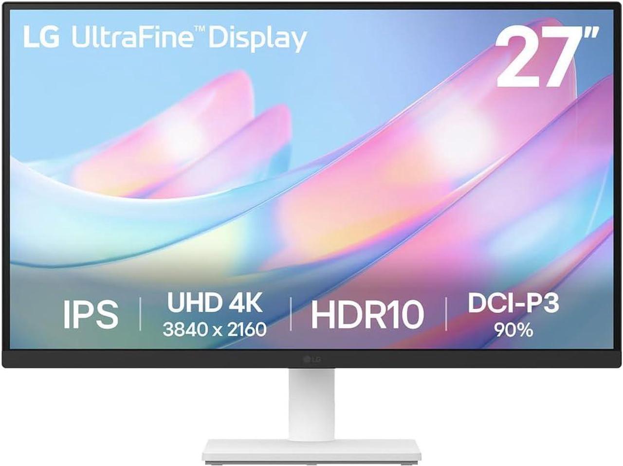 Main image of LG 27" 4K UHD Monitor 27US550, 60Hz, 5ms Response Time, IPS Panel, Smart Energy Saving, HDMI, White