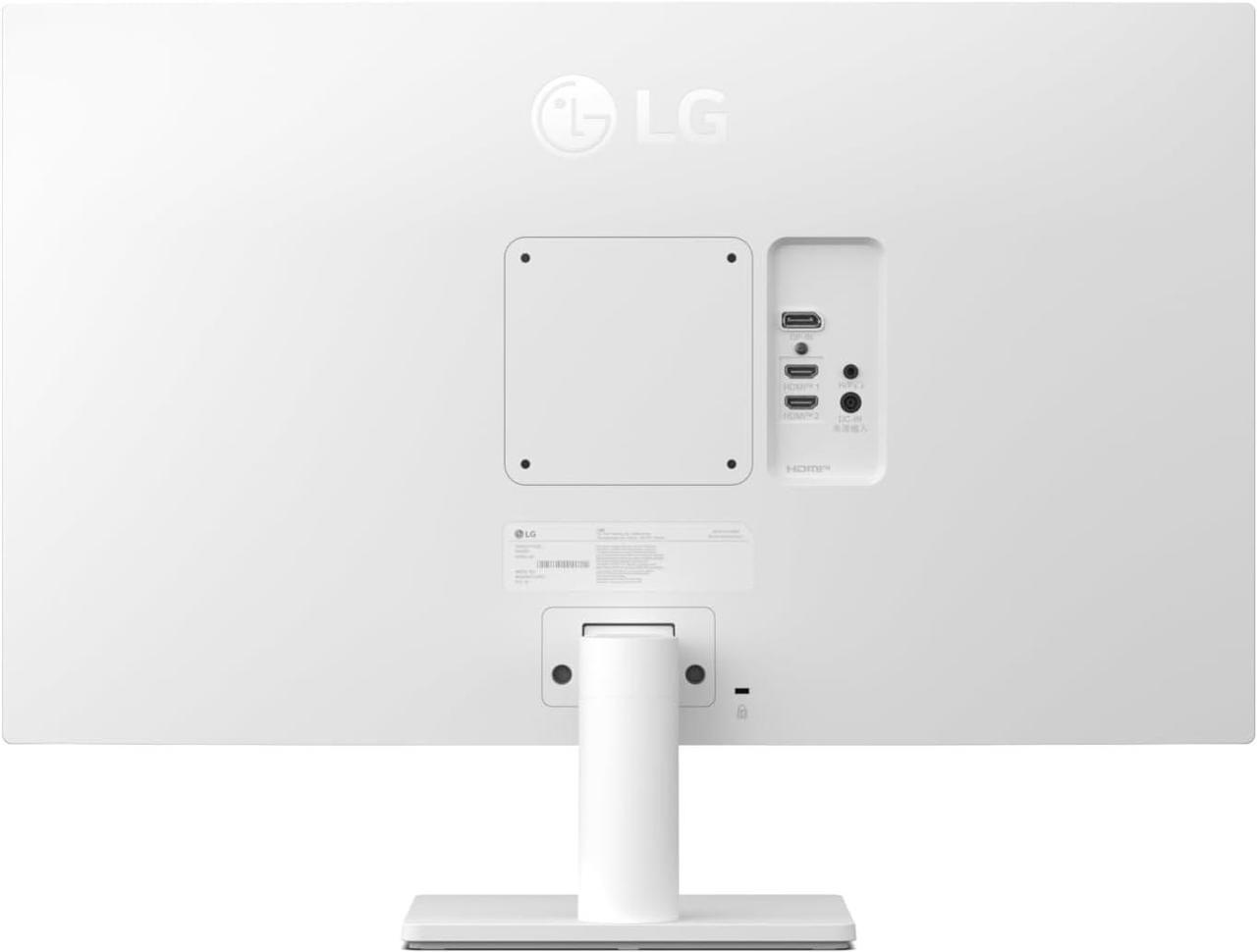 Alt view image 3 of 9 - LG 27" 4K UHD Monitor 27US550, 60Hz, 5ms Response Time, IPS Panel, Smart Energy Saving, HDMI, White