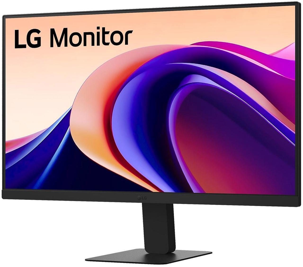 Alt view image 2 of 14 - LG 24U631A-B 27" QHD (2560x1440) IPS Monitor, 100Hz Refresh Rate, 5ms (GtG) Response Time, sRGB 99%, HDR10, USB-C, HDMI, Tilt Adjustable, Black