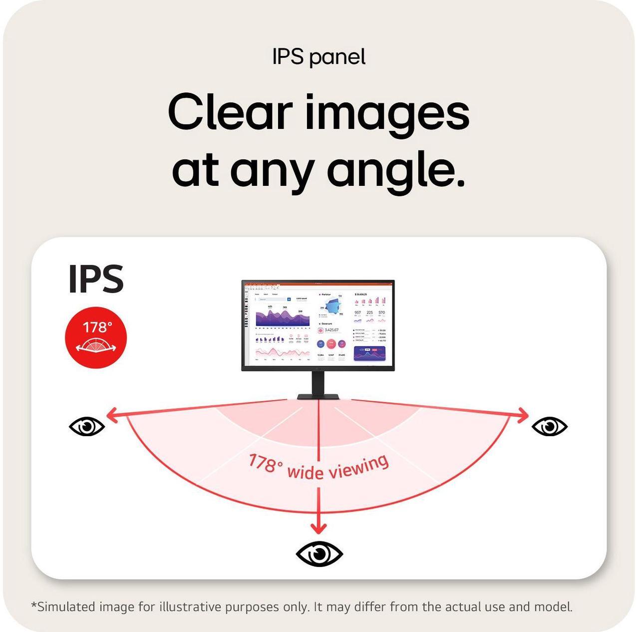 Alt view image 12 of 14 - LG 24U631A-B 27" QHD (2560x1440) IPS Monitor, 100Hz Refresh Rate, 5ms (GtG) Response Time, sRGB 99%, HDR10, USB-C, HDMI, Tilt Adjustable, Black