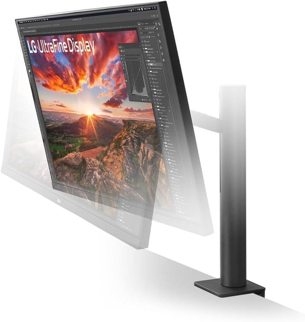 Alt view image 9 of 9 - LG 31.5" 60 Hz IPS 4K Ergo Monitor 5ms (GtG at Faster) DCI-P3 95% (CIE1976) Flat Panel UltraFine 32UN880K-B