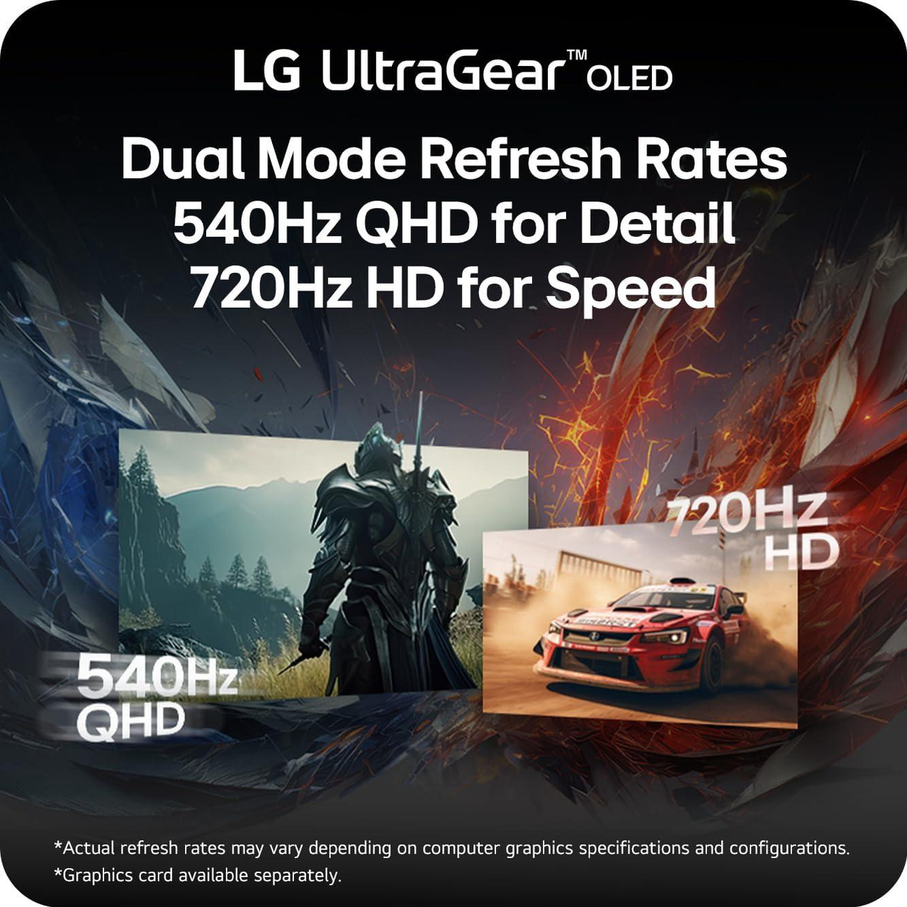 Open Box: LG UltraGear 27 inch Dual mode QHD 2K 1440P 540Hz Full HD 720Hz FreeSync Premium Pro & G-Sync Compatible USB-C Built-in Speaker OLED Gaming Computer Monitor w Height Adjustable, Swivel, Pivot Stand - Newegg.com - Open Box condition - Image 23