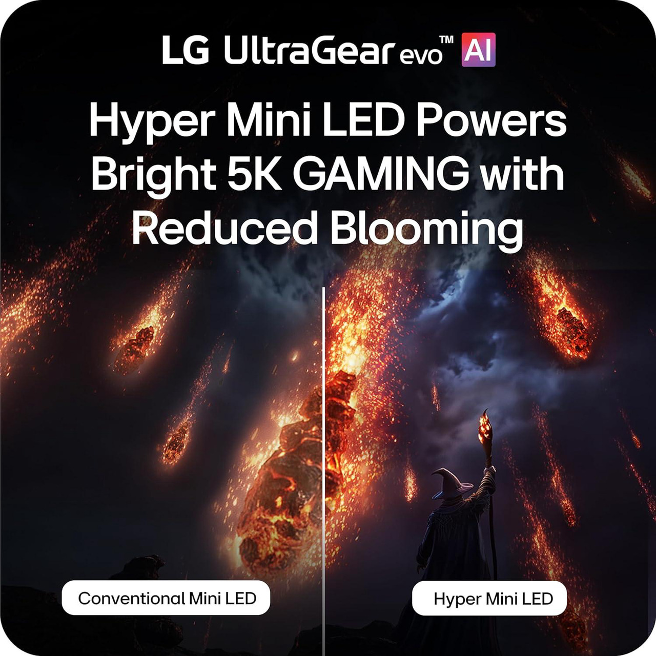Open Box: LG UltraGear evo AI 27 inch Dual Mode 5K 165Hz QHD 2K 1440P 330Hz IPS MINI LED AMD FreeSync Premium & G-Sync Compatible HDR1000 1ms USB-C Built-in Speaker Gaming Computer Monitor 27GM950B-B - Newegg.com - Open Box condition - Image 25