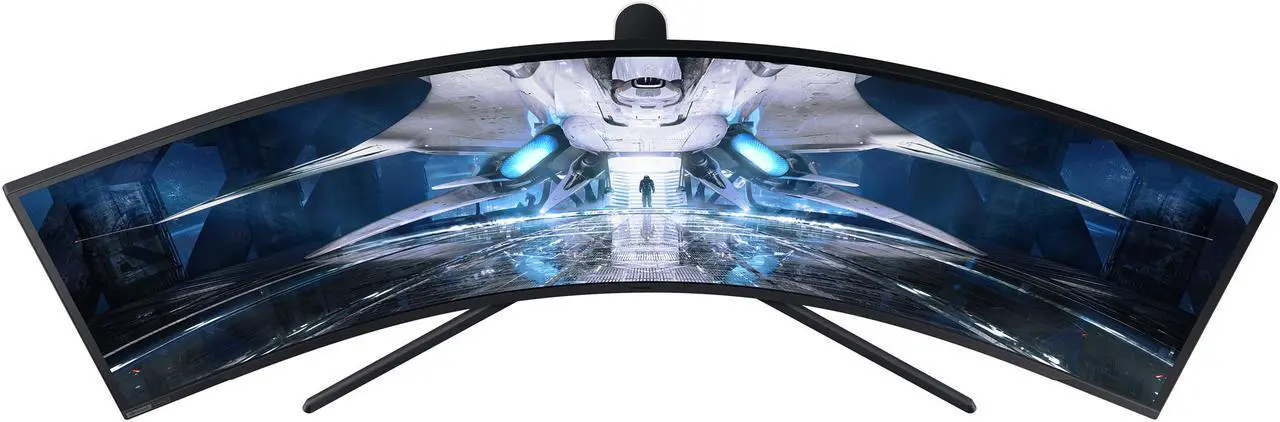 Alt view image 10 of 17 - Samsung Odyssey Neo G9 49" LS49AG952NNXZA 5120 x 1440 (2K) 240Hz 1ms (GTG) FreeSync Premium Pro G-Sync Compatible, DisplayPort HDMI, Height Adjust VESA Tilt Swivel Curved Gaming Monitor