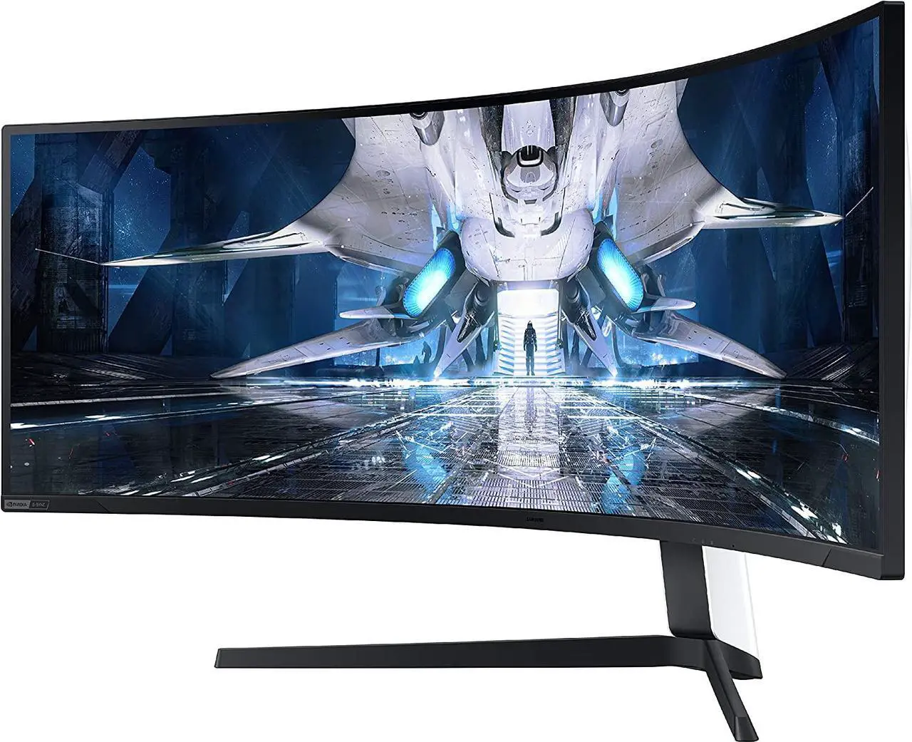 Alt view image 4 of 17 - Samsung Odyssey Neo G9 49" LS49AG952NNXZA 5120 x 1440 (2K) 240Hz 1ms (GTG) FreeSync Premium Pro G-Sync Compatible, DisplayPort HDMI, Height Adjust VESA Tilt Swivel Curved Gaming Monitor