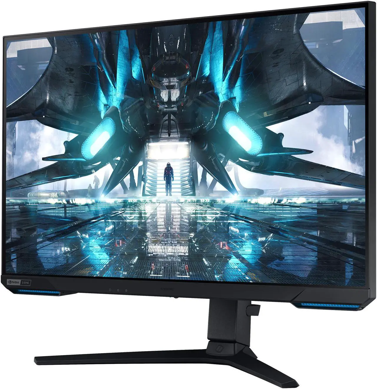 Alt view image 3 of 14 - Samsung Odyssey G7 LS28AG700NNXZA 28" 3840 x 2160 (4K) 144Hz IPS DisplayHDR 400 1ms (GTG) FreeSync Premium Pro G-Sync Compatible DisplayPort HDMI 2.1 USB Swivel Pivot Height Adjust Tilt VESA Gaming Monitor