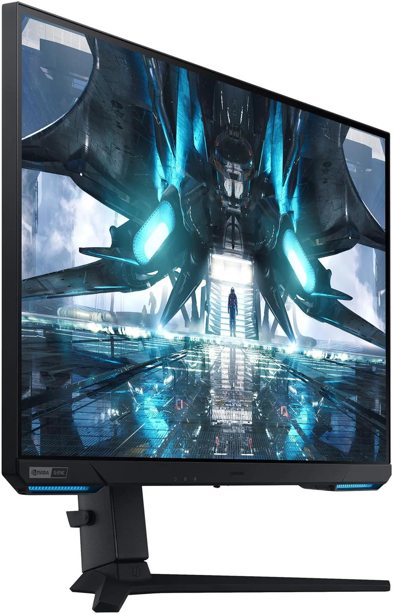 Alt view image 4 of 14 - Samsung Odyssey G7 LS28AG700NNXZA 28" 3840 x 2160 (4K) 144Hz IPS DisplayHDR 400 1ms (GTG) FreeSync Premium Pro G-Sync Compatible DisplayPort HDMI 2.1 USB Swivel Pivot Height Adjust Tilt VESA Gaming Monitor