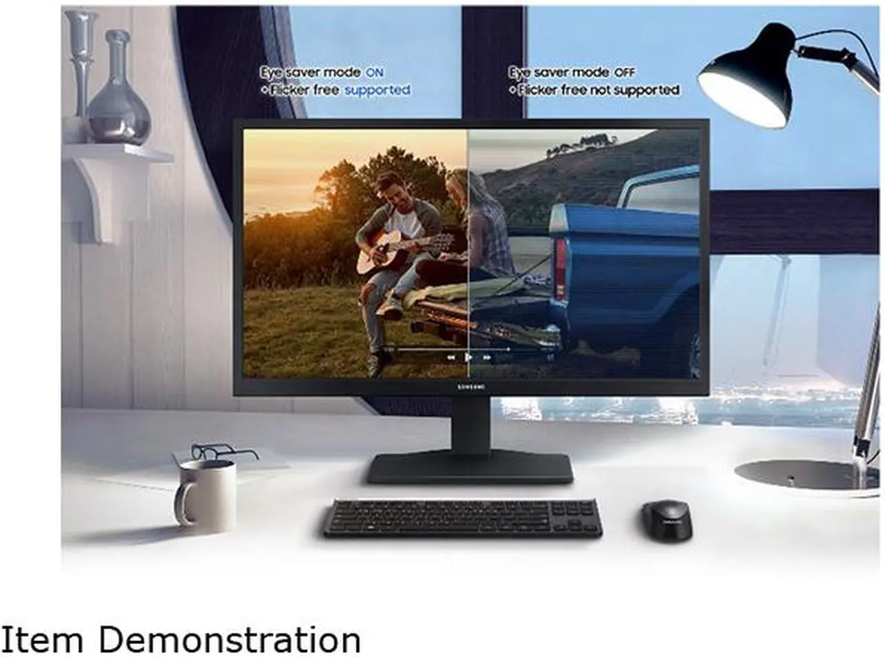 Alt view image 9 of 9 - SAMSUNG 24" 60 Hz VA FHD Monitor 5 ms D-Sub, HDMI Flat Panel S33A Series LS24A336NHNXZA