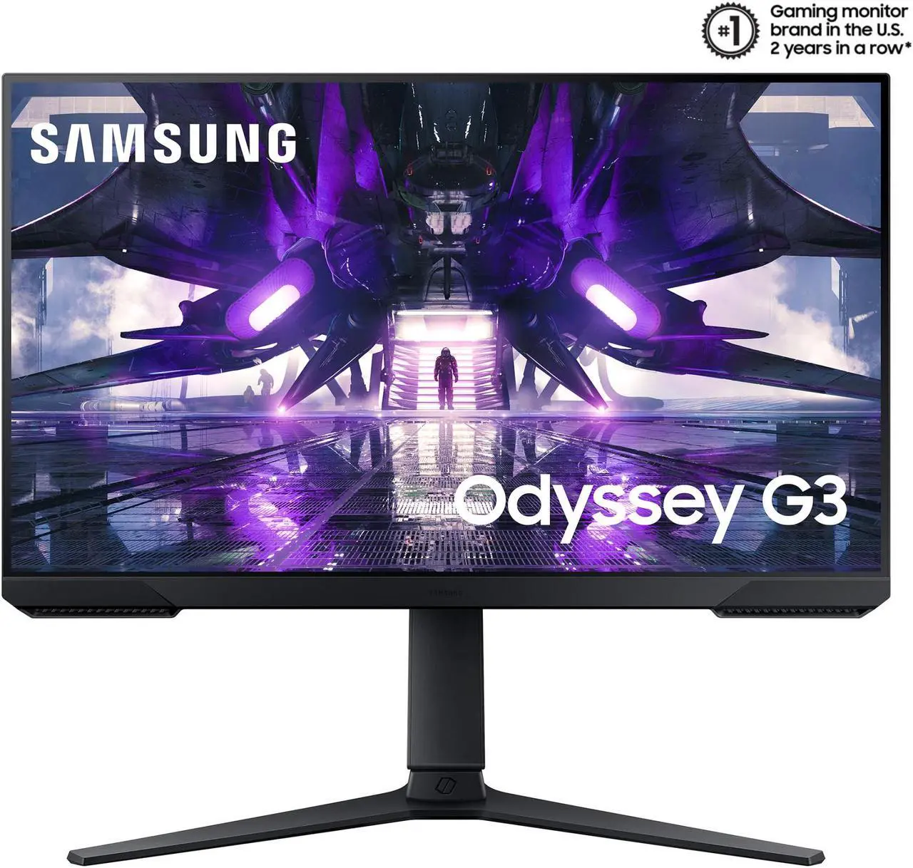 Alt view image 2 of 20 - SAMSUNG 24" 165 Hz (Max) VA FHD Gaming Monitor FreeSync Premium (AMD Adaptive Sync) 72% NTSC HDMI, DisplayPort, Audio Odyssey G32A LS24AG320NNXZA