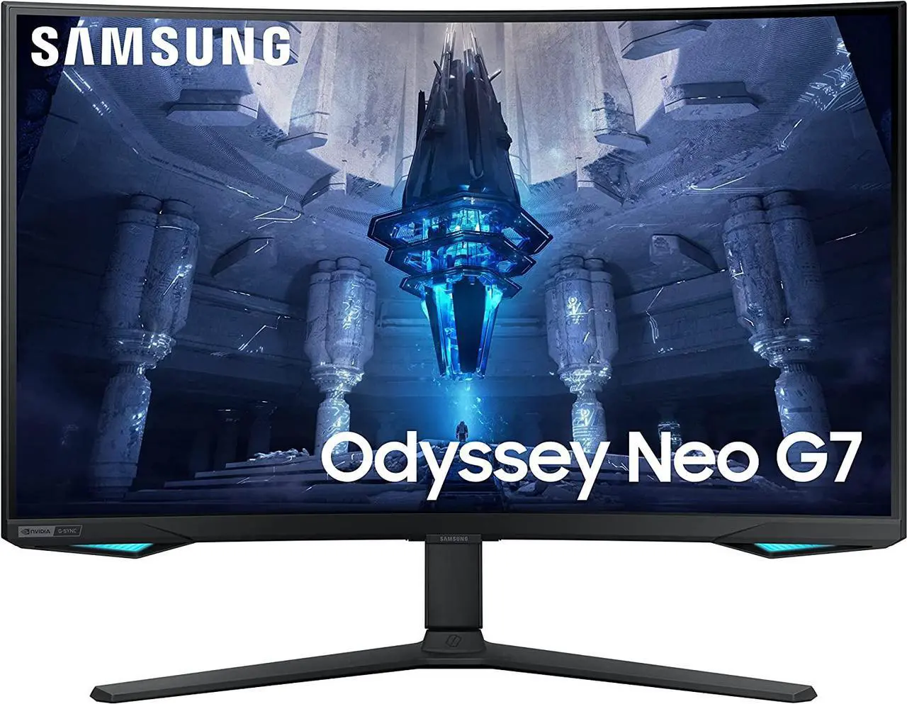 Main image of SAMSUNG 32" 165 Hz VA UHD Gaming Monitor FreeSync Premium Pro (AMD Adaptive Sync) DCI-P3 95% HDMI, DisplayPort, USB, Audio Odyssey Neo G7 LS32BG752NNXGO
