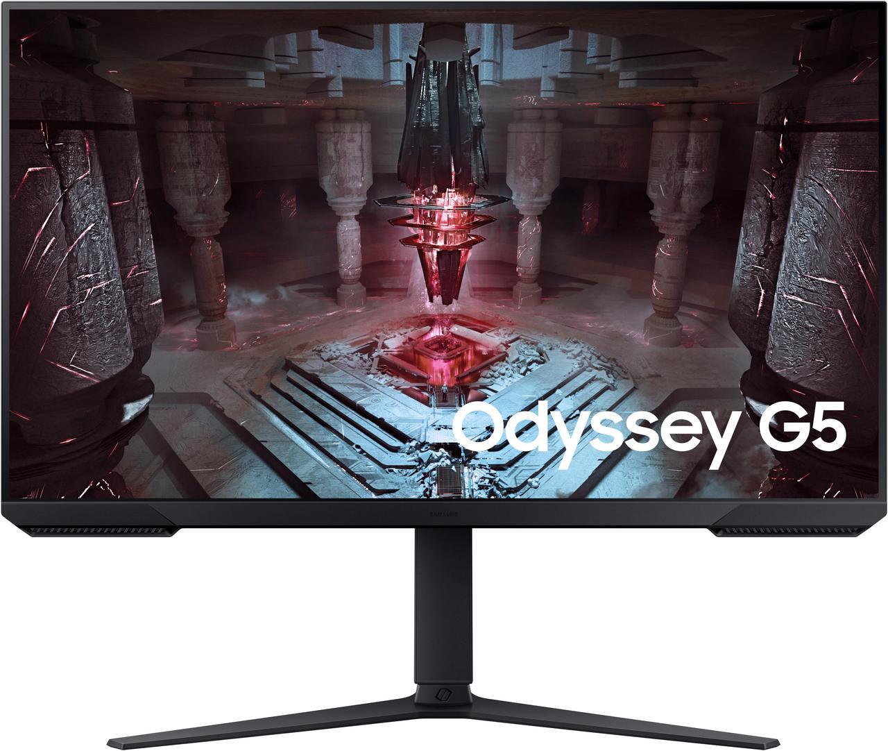 Alt view image 3 of 20 - SAMSUNG Odyssey G5 27" QHD 165Hz HDR10 FreeSync Premium 2560 x 1440 (2K) gaming monitor LS27CG512E