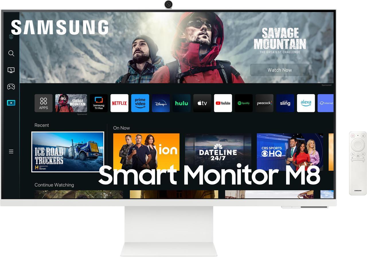 SAMSUNG 32" 60 Hz VA UHD Monitor 4ms (GTG) NA 3840 x 2160 (4K) HDMI, USB-C Flat Panel M80C LS32CM801UNXZA