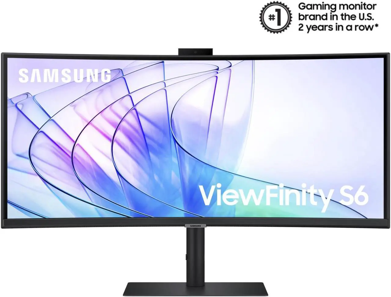 Alt view image 2 of 11 - SAMSUNG S65VC LS34C650VANXGO 34" UWQHD 100 Hz AMD FreeSync™ HDR10 Curved Monitor with USB-C, Speakers and Built-in Camera