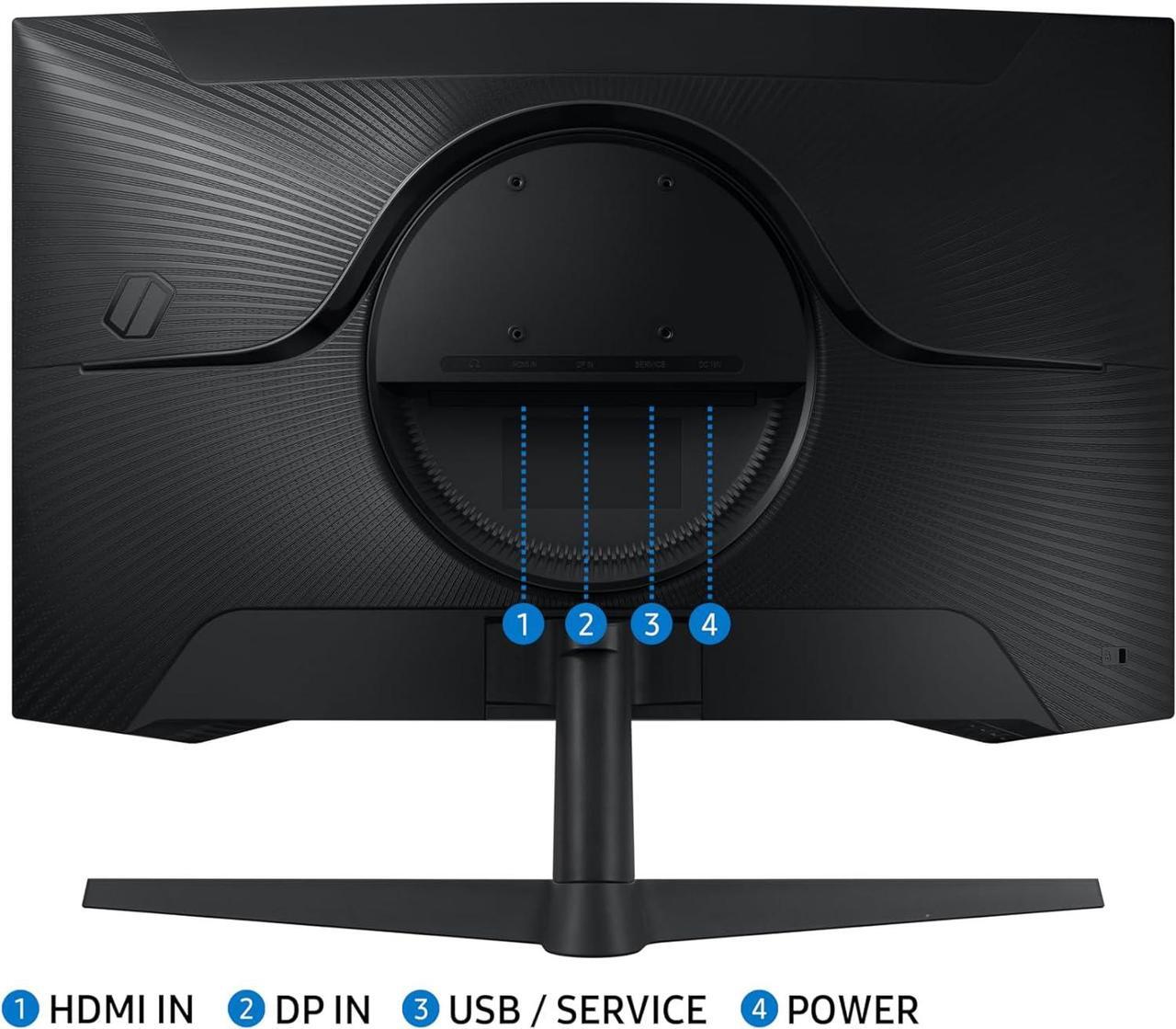 Alt view image 8 of 8 - SAMSUNG 27-Inch Odyssey G55C Series QHD 1000R Curved Gaming Monitor, 1ms(MPRT), HDR10, 165Hz, AMD Radeon FreeSync, Eye Care, LS27CG552ENXZA