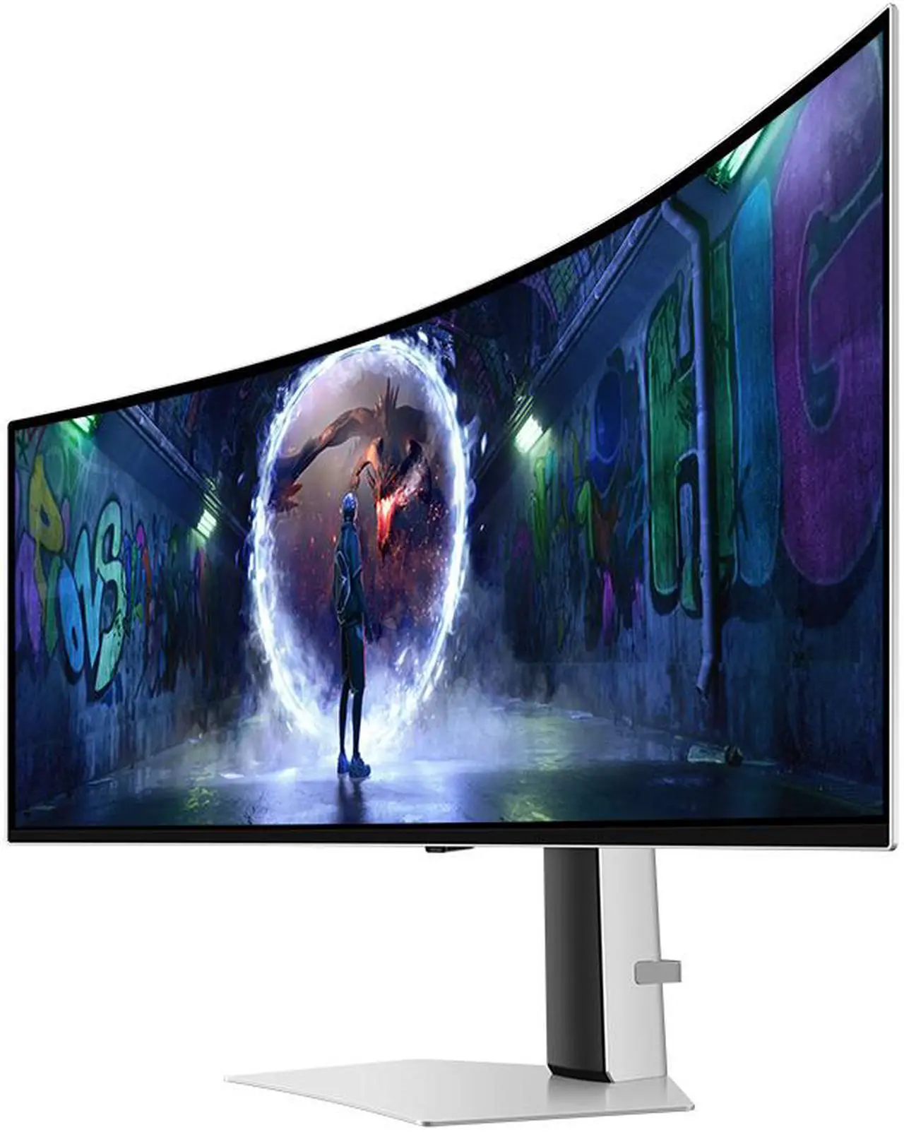 Alt view image 4 of 19 - Samsung 49" Odyssey OLED G9 (G93SD) Dual QHD 240Hz 0.03ms G-Sync Compatible Curved Gaming Monitor with Glare Free (LS49DG934SNXGO)