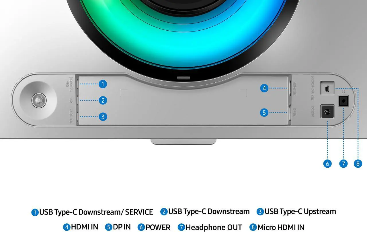 Alt view image 15 of 19 - Samsung 49" Odyssey OLED G9 (G93SD) Dual QHD 240Hz 0.03ms G-Sync Compatible Curved Gaming Monitor with Glare Free (LS49DG934SNXGO)