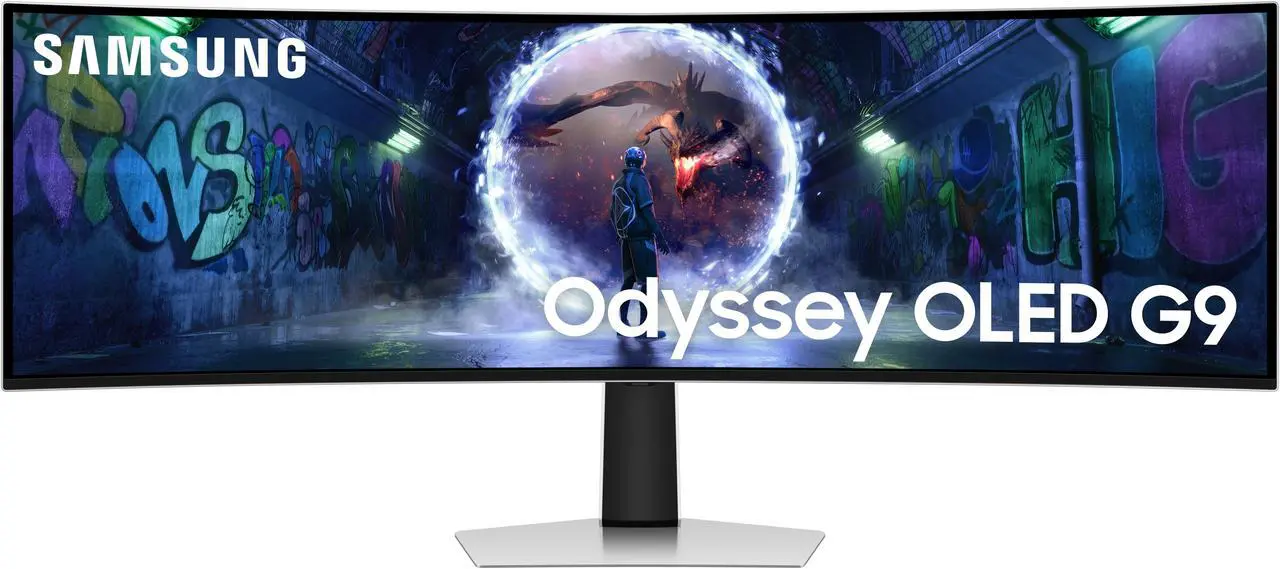 Main image of Samsung 49" Odyssey OLED G9 (G93SD) Dual QHD 240Hz 0.03ms G-Sync Compatible Curved Gaming Monitor with Glare Free (LS49DG934SNXGO)