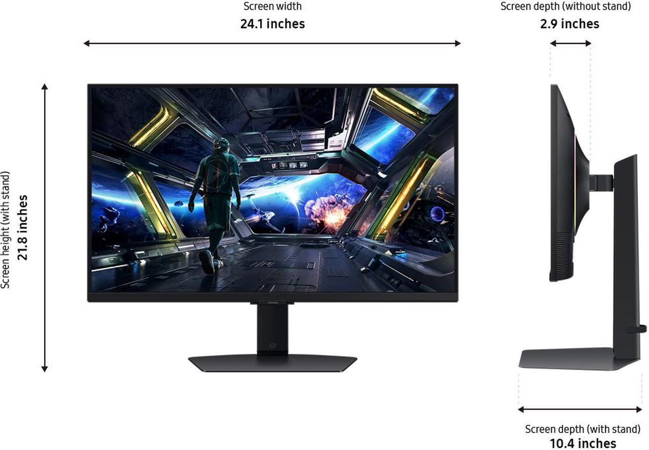 Alt view image 4 of 10 - Samsung 27" Odyssey G7 (G70D) 4K UHD IPS 144Hz 1ms(GtG) Smart Gaming Monitor - LS27DG702ENXZA