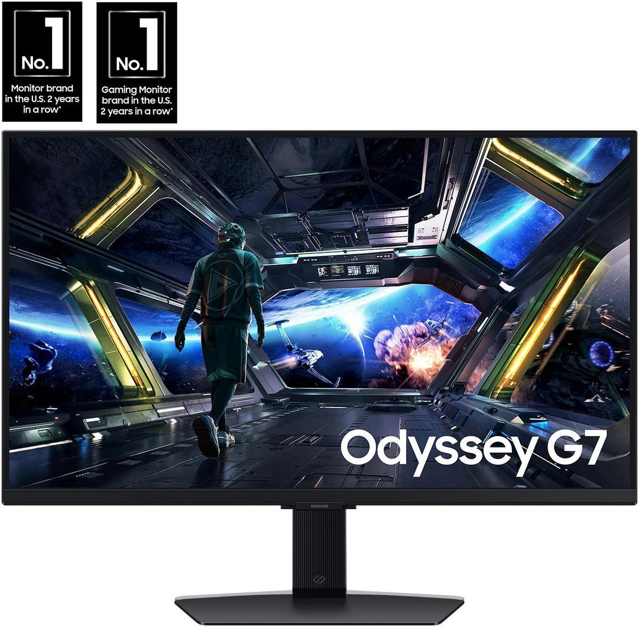 Alt view image 2 of 10 - Samsung 27" Odyssey G7 (G70D) 4K UHD IPS 144Hz 1ms(GtG) Smart Gaming Monitor - LS27DG702ENXZA