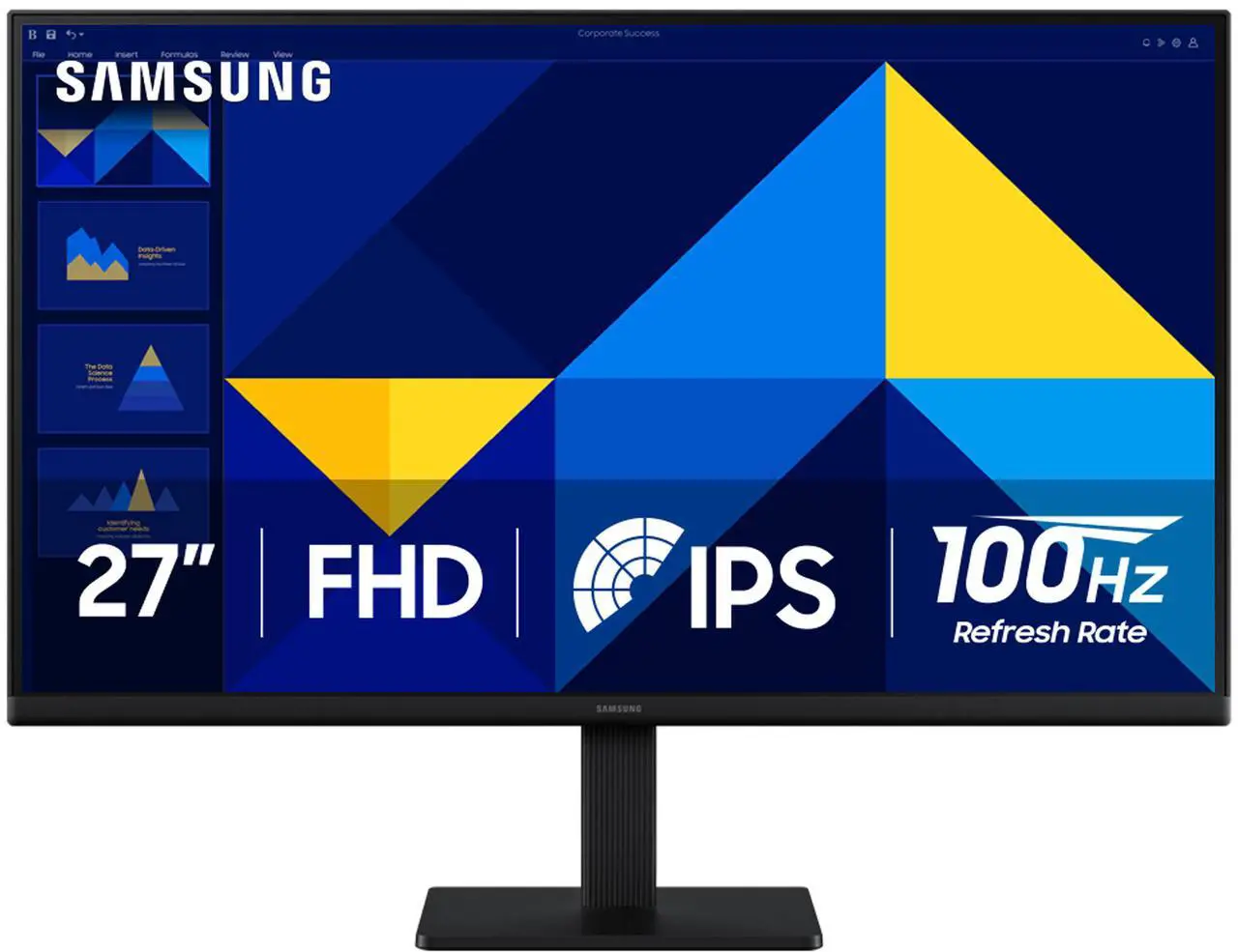 Samsung S30GD 27" Full HD 100Hz IPS Slim Design LCD Computer Monitor with reduced both blue light & Flickering ideal for both work and Gaming LS27D300GANXZA